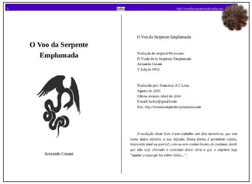 O Voo da Serpente Emplumada para Leitura